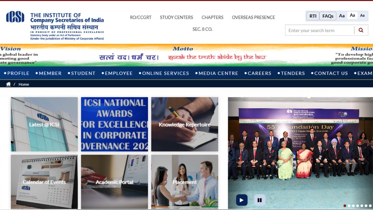 ICSI CS June 2025 Date Sheet Out icsi.edu, Check Exam Time Table