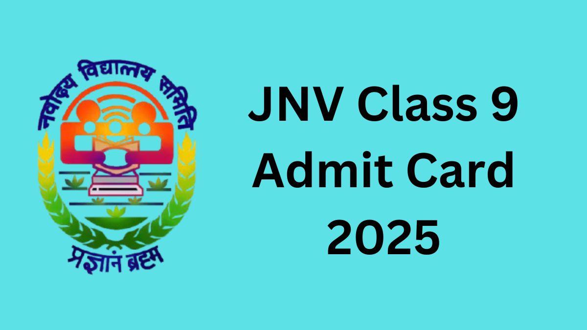 NVS Class 9th Admit Card 2025