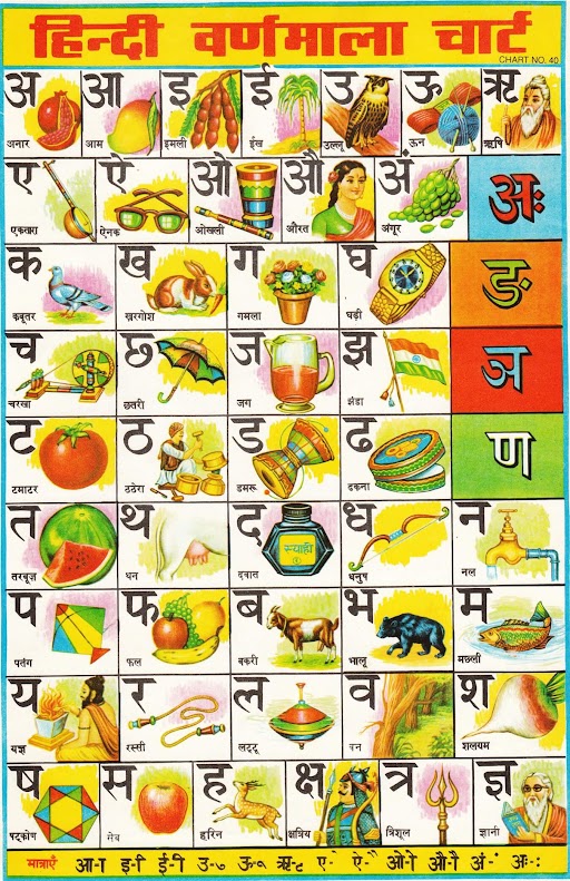 Feuille De Travail De L'alphabet Hindi Alphabet Aa